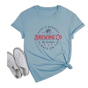 Women’s Mama's Boobery Short Shirt Brewing Breast tee Feeding Sleeve. - Picture 1 of 11