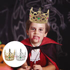  2 Pcs Halloween King Crown Child Costume Party Favors Queen Props