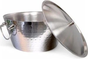 Insulated Stainless Steel Large Ice Bucket with Lid for Parties - Picture 1 of 9