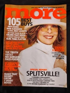 MORE Magazine March 2004 DIANE KEATON - 3 Cheers for America's Newest Sex Symbol - Picture 1 of 1