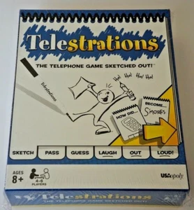2013 TELESTRATIONS Das Telefonspiel skizziert brandneu fabrikversiegelt Spiel - Bild 1 von 2