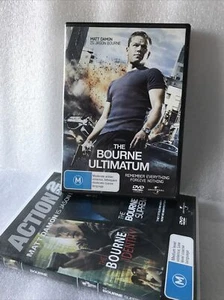 Jason Bourne Trilogy DVD Collection Identity Supremacy Ultimatum R4 VGC - Picture 1 of 7