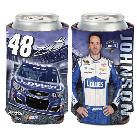 Jimmie Johnson Lowe's Can Cooler 12 oz. NASCAR koozie Cover