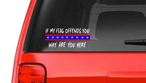 If My Flag Offends You (R16) Vinyl Decal Sticker Car Window American USA - Picture 1 of 1