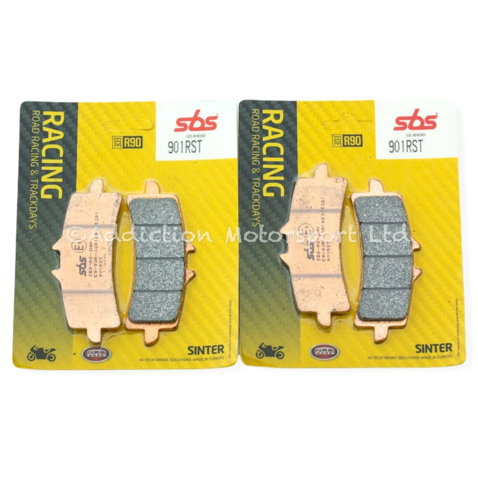 2x pares de pastillas de freno delanteras sinterizadas Aprilia RSV4 RF, RR 2015-20 SBS - 901RST Foto 1 de 1