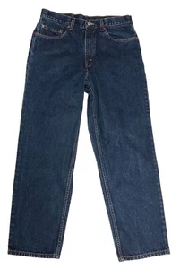 Jeans Uomo Levi Strauss Denim Blu 550 Relaxed Fit W34 L30 Cuciture Effettive 29 LEGGI - Foto 1 di 11