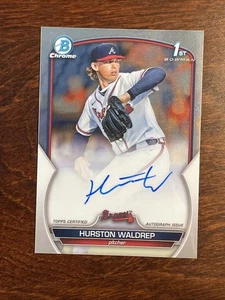 2023 Bowman Draft Chrome Prospect Auto Hurston Waldrep #CDA-HWA Auto - Picture 1 of 7