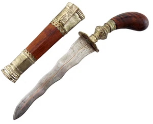 ANTIQUE VERY NICE ASIAN INDONESIAN MALAYSIAN PHILIPPINE "PUNAL" DAGGER KNIFE. - Picture 1 of 3