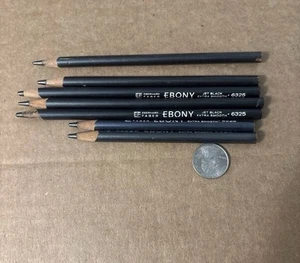 7 lápices de dibujo extra suaves Eberhard Faber Design ébano 6325 negro azabache de colección - Imagen 1 de 2