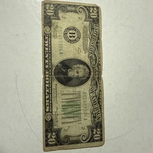Federal Reserve Note 1934-A 20 Dollar Bill Circulated Series, Fair - Picture 1 of 5