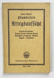 Weltkrieg / Chamberlain - Kriegsaufsätze. 1914 Deutschland England Militaria - Imagen 1 de 1