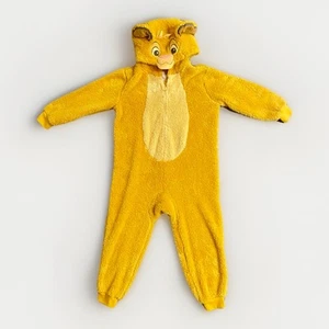 Disney Store Simba Fleece Bodysuit Costume Pajamas for Kids PJs Lion King Sz 5/6 - Picture 1 of 5