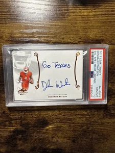 2017 Leaf Trinity Deshaun Watson Auto Rookie Inscriptions "Go Texans" PSA 10 - Bild 1 von 2