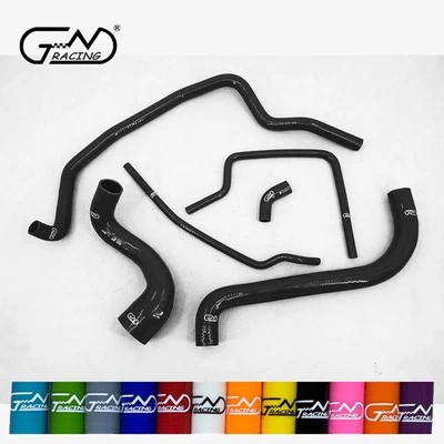 Silicone Radiator Coolant Hose Kit Fit 1987 1988 Porsche 924S  924 S 2.5L Black - Image 1 of 4