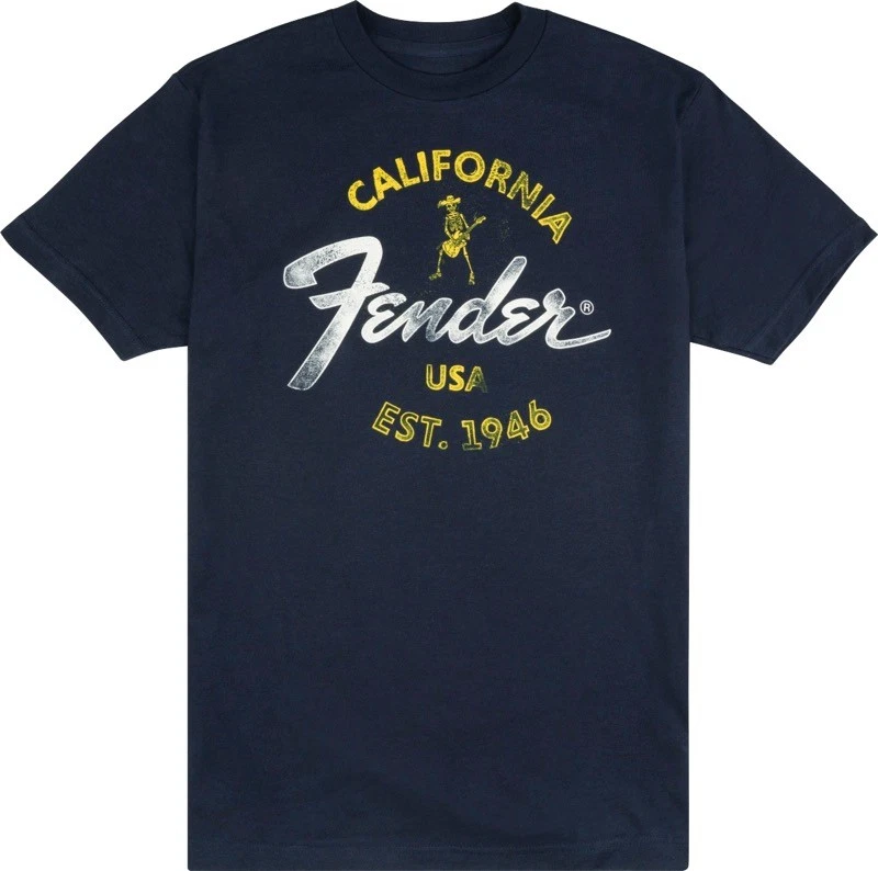 Fender Baja Short Sleeve Tee Shirt Blue XL 9190117606