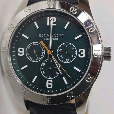 Coach Men's Multifunction Watch 44mm Green Black - Image 1 of 4