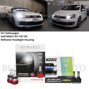 JW KONIK LED H7 H15 Headlight DRL High Low Beam for VW Golf MK7 MK6 GTI TSI TDI - Picture 1 of 21