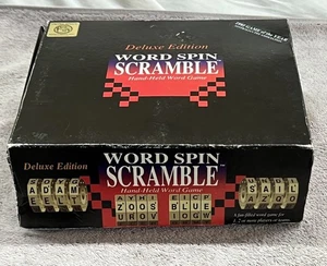 Vintage Word Spin Scramble Game Deluxe Edition 1995 Mensa Select Complete - Picture 1 of 2