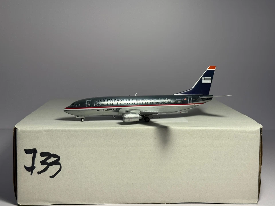 JC Wings 1:200 U.S Airways Boeing 737-400 N350US USAir hybrid CUSTOM BK1098 - Image 1 of 2