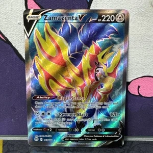 Zamazenta V (Full Art) 163/172 Swsh09: Brilliant Stars Holo Pokemon TCG NM - Picture 1 of 2