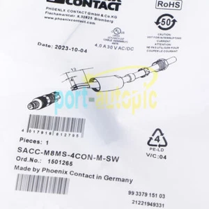 Connettore contatto ONE Phoenix SACC-M8MS-4CON-M-SW 1501265 nuovo - Foto 1 di 1