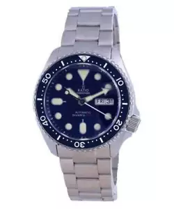 RATIO FreeTaucher Blaues Zifferblatt Saphirglas Automatik RTA102 200M Herrenuhr - Picture 1 of 8