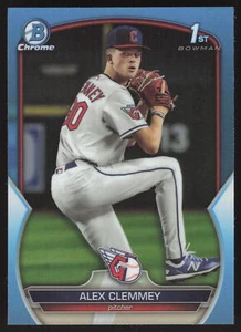 Bowman Draft 2023 #BDC-79 Alex Clemmey rifrattore cromato blu cielo - Foto 1 di 2