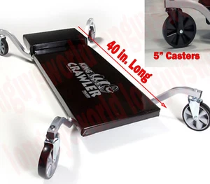 400 Lbs Mechanic All Terrain Creeper Crawler Low Profile Roller 5 in Caster - Picture 1 of 3