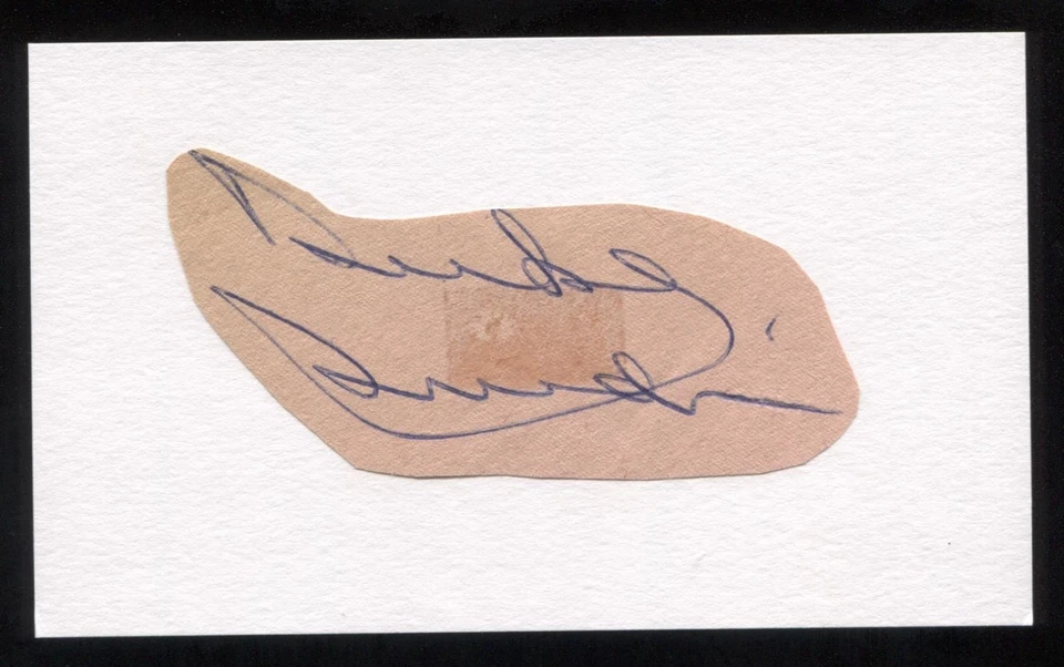 Duke Snider Signed Cut Autographed Index Card Circa 1962 Baseball Signature - Image 1 of 1