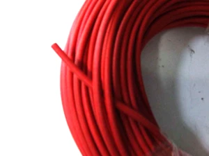 GUAINA STERLINGATO 5MM DIAMETRO INTERNO ROSSA - Picture 1 of 1