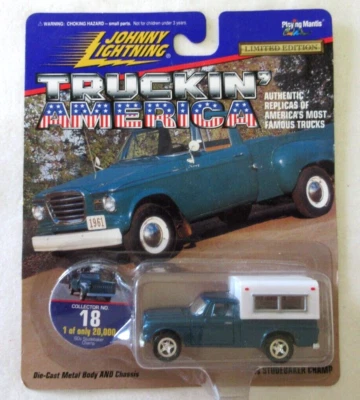 JOHNNY LIGHTNING TRUCKIN AMERICA #18 1960 STUDEBAKER CHAMP DIE CAST LIMITED ED - Image 1 of 3