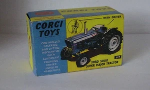 Tractor Ford 5000 Super Major Repro Box Corgi Nº 67 - Imagen 1 de 1