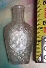Antique Diamond Quilted Coffin Shaped Miniature Perfume Bottle/Flask