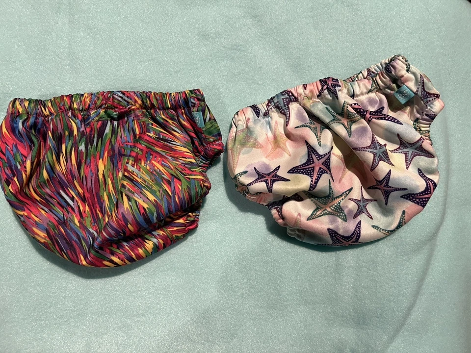 Lot of 2 The Honest Company Swim Diapers Cover Reusable L 21-35#  Splash Star - Image 1 of 4