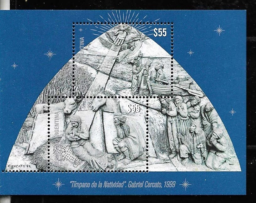 ARGENTINA 2020 RELIGION CHRISTMAS S/S MNH - Image 1 of 1