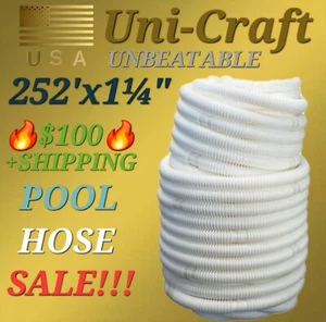 1-1/4" x 252 Ft Above Ground Swimming Pool Pump Filter Connection Hose - Picture 1 of 1
