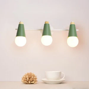 Nordic Bathroom Vanity Light Rotatable 3-Light Vintage Wall Sconce Light Fixture - Picture 1 of 18