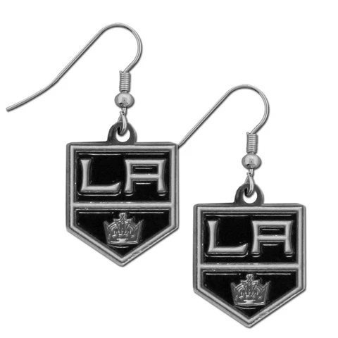Los Angeles Kings Dangle Earrings (Chrome) NHL Licensed Hockey Jewelry Cover