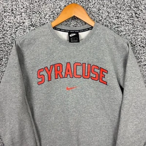 Nike Syracuse Orange Sweatshirt Adult Medium Center Swoosh Check Crew Neck Men M - Picture 1 of 9