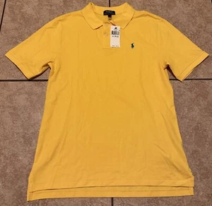 Polo Ralph Lauren Polo Shirt Short Sleeve Yellow Custom Size Youth XL 18-20 - Picture 1 of 6