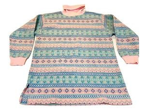 Vintage Victoria’s Secret Knit Sweater Knit Pink Multicolor Over Women’s Size S - Picture 1 of 9