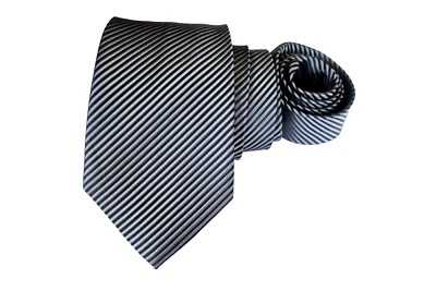 DAVID DONAHUE MEN'S TIE BLACK/STRIPED WIDTH: 3.5/8" LENGTH: 59" - Image 1 of 3