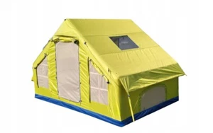 BOSTE PUMP-CAMPINGZELT, GROSS, GERÄUMIG, STARK, MIT PUMPE, 6,4 m², 4OS, Grün - Bild 1 von 7