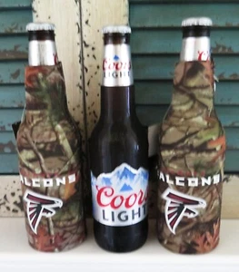 TWO ATLANTA FALCONS NEOPRENE ZIPPER, BOTTLE SUITS FROM KOLDER (ONE DOLLAR SALE) - Picture 1 of 1