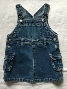 The Childrens Place Jean Denim Dress Cargo Overalls Size 18 months EUC! - Picture 1 of 7