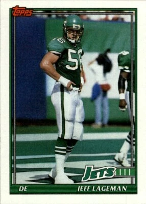 1991 Topps NFL Jeff Lageman #470 - Image 1 of 2