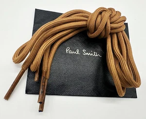 PAUL SMITH POLYCOTTON LIGHT AMBER ROUND SNEAKER BOOT SHOELACES SHOE LACES 45 Zoll - Bild 1 von 5