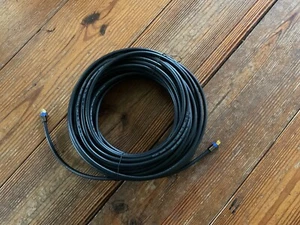 RG6 QUAD Shield Koaxialkabel schwarz TV-Antenne Satellit 50’ - Bild 1 von 1