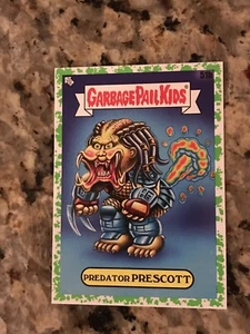 MÜLL EIMER KINDER INTERGOOLACTIC # 51b PREDATOR PRESCOTT GREEN BOOGER KARTE - Bild 1 von 2