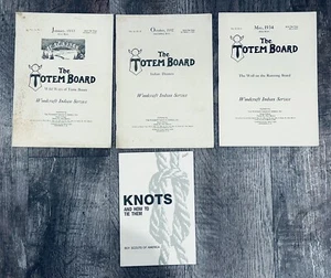 1932 -1934 Boy Scouts THE TOTEM BOARD Woodcraft Indian Service Magazines + KNOTS - Picture 1 of 14